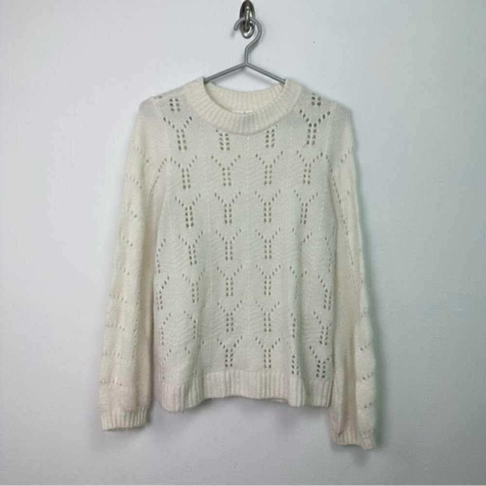 Gap Chunky Knit Hole Pattern Sweater medium